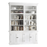 Halifax Boekenkast met onderkast 165 cm - wit - Mooier Thuis