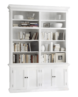 Halifax Boekenkast met onderkast 165 cm | Wit - Mooier Thuis
