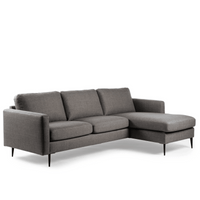 3-zits hoekbank L+R - Woven Taupe - Mooier Thuis