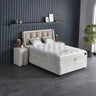 Opbergboxspring Noemibedd Beige – 140x200 cm in bouclé - Mooier Thuis