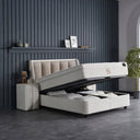 Opbergboxspring Noemibedd Beige – 140x200 cm - afbeelding 2