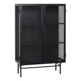 Edge dubbele zwarte kast dressoir - metaal - Mooier Thuis