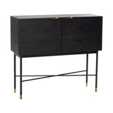 Norm consoletafel zwart - 23 cm breed - Mooier Thuis