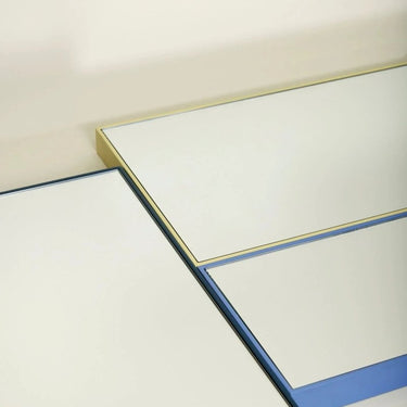 Kleiner blauer Glanzspiegel