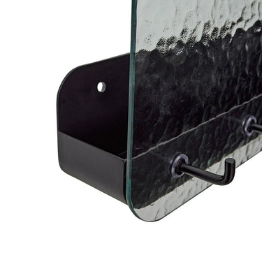 Shack Wandgarderobe mit Ablage, schwarz
