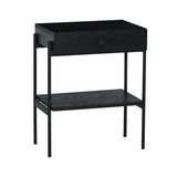 Noir nachtkastje zwart - 32 cm breed - Mooier Thuis