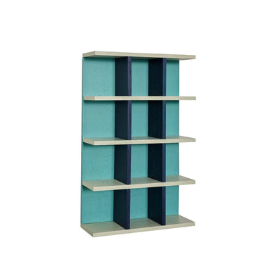 Galaxy wandkast Turquoise/Blauw/Grijs