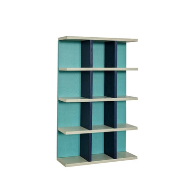 Galaxy wandkast Turquoise/Blauw/Grijs