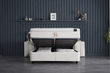 Opbergboxspring Adenbedd Beige – 160x200 cm - afbeelding 8