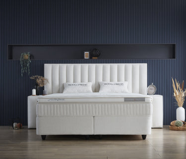 Opbergboxspring Woollybedd Beige – 180x200 cm - afbeelding 7