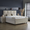 Opbergboxspring Oceanbedd Beige – 140x200 cm in bouclé - Mooier Thuis