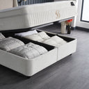 Opbergboxspring Twinbedd Beige – 140x200 cm - afbeelding 9