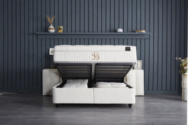 Opbergboxspring Perlabedd Beige – 180x200 cm - afbeelding 8