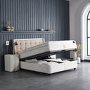 Opbergboxspring Perlabedd Beige – 160x200 cm - afbeelding 2