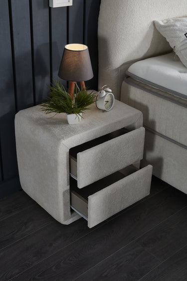 Opbergboxspring Bohembedd Beige – 180x200 cm - afbeelding 5