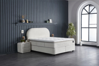 Opbergboxspring Bohembedd Beige – 160x200 cm - afbeelding 7