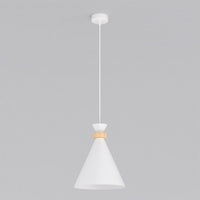 Zero hanglamp hout 1-lichts wit