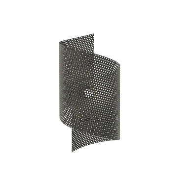 SPIRAL 1-lichts wandlamp - Zwart metaal