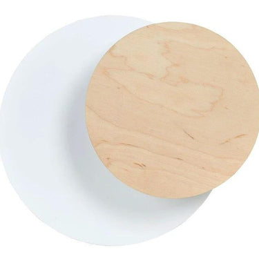 CIRCLE 1-lichts wandlamp - Wit frame