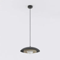 SKIN 1-lichts hanglamp - Wit glas - Zwart frame - Mooier Thuis