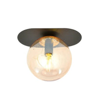PLAZA 1-lichts plafondlamp - Amber glas - Mooier Thuis