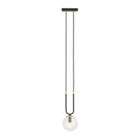 GLAM 1-lichts hanglamp – Transparant/zwart - Mooier Thuis