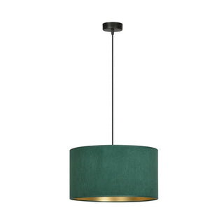 HILDE 1-lichts hanglamp - Groen fluweel - Zwart frame - Mooier Thuis