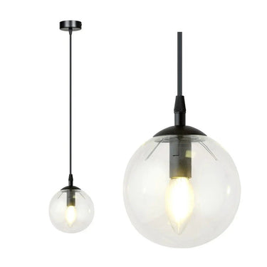 COSMO 1-lichts hanglamp - Helder glas