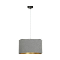 HILDE 1-lichts hanglamp - Grijs fluweel - Mooier Thuis