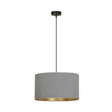 HILDE 1-lichts hanglamp - Grijs fluweel