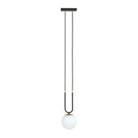 GLAM 1-lichts hanglamp – Wit/zwart - Mooier Thuis