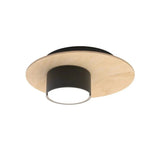 PIXO 1-lichts plafondlamp - Zwart plafondspots & spotbalken - naturel en bruin - Mooier Thuis