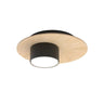 PIXO 1-lichts plafondlamp - Zwart plafondspots & spotbalken - naturel en bruin - Mooier Thuis