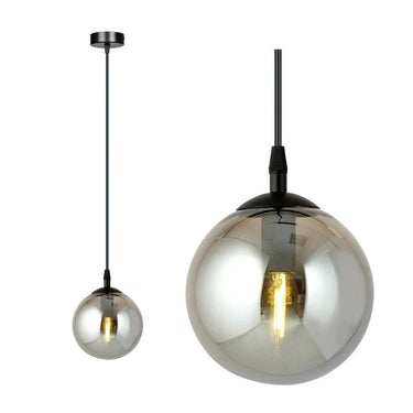 COSMO 1-lichts hanglamp - Smoked glas