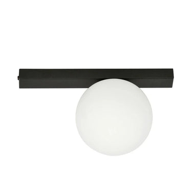 FIT 1-lichts plafondlamp - Wit glas