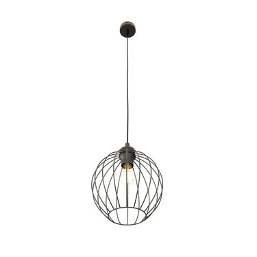 NANDO 1-lichts hanglamp - Zwart draadframe
