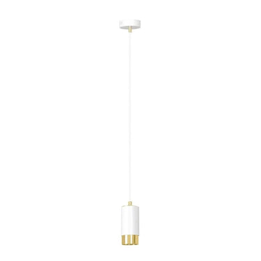 FUMIKO 1-lichts hanglamp - Wit-goud