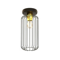 BARN 1-lichts plafondlamp - Zwart frame met goud - Mooier Thuis