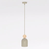 Mesi hanglamp hout 1-lichts mokka