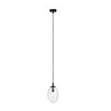 ASTRAL 1-lichts hanglamp - Helder glas hanglamp met ronde bol - glas en metaal - Mooier Thuis