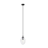 ASTRAL 1-lichts hanglamp - Helder glas hanglamp met ronde bol - glas en metaal - Mooier Thuis