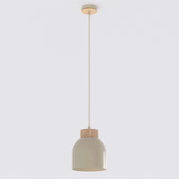 Vigo hanglamp hout 1-lichts mokka