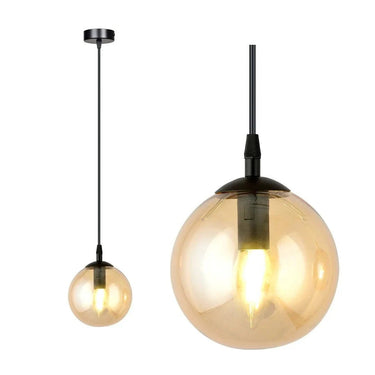 COSMO 1-lichts hanglamp - Amber glas