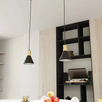 Emibig PINK 1-lichts hanglamp - Zwart goud