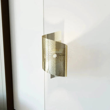 SPIRAL 1-lichts wandlamp - Goud metaal