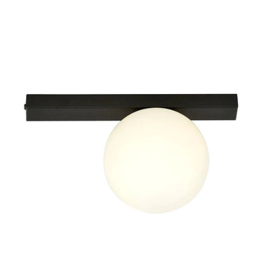 FIT 1-lichts plafondlamp - Wit glas