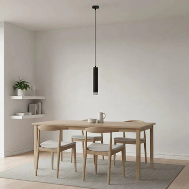 KIBO 1-lichts hanglamp - Zwart chroom