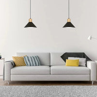 Emibig ROWEN 1-lichts hanglamp - Zwart metaal