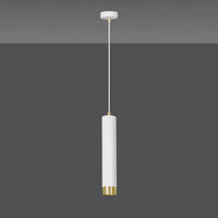 Emibig KIBO 1-lichts hanglamp - Wit met goud