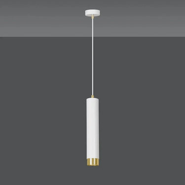 KIBO 1-lichts hanglamp - Wit met goud